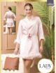 LADY lingerie Bride Tüylü Detaylı Saten Sabahlık - resim 3