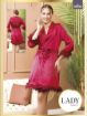 LADY lingerie Bride Tüylü Detaylı Saten Sabahlık - resim 4