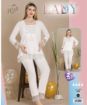 Lady Viskon Kumaş Sabahlıklı Hamile Pijama Takımı - resim 3