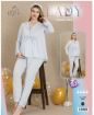 Lady Viskon Kumaş Sabahlıklı Hamile Pijama Takımı - resim 8
