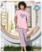 Aydoğan Home Wear Kadın Pembe "Love Always Wins" Baskılı Esnek Viskon Pijama Takımı - resim 7