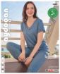 Aydoğan Home Wear Kadın Mavi Tonlarında Desenli %100 Bambu V Yaka Kısa Kollu Pijama Takımı - resim 2