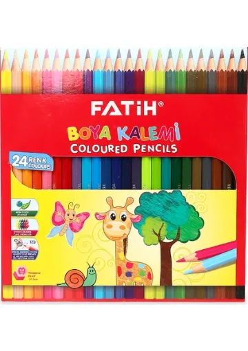 Fatih 24 Renk Tam Boy Kuru Boya Kalemi (33225) - resim 1