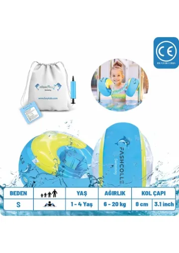 Fashcolle Small Beden Şişme Deniz Kolluğu 1-4 Yaş - resim 1