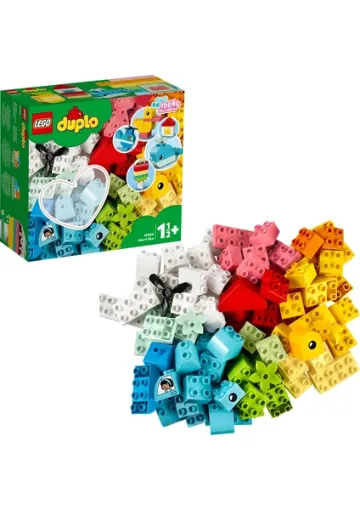 LEGO DUPLO Classic Kalp Kutusu 10909 - 18 Ay ve Üzeri Okul Öncesi Yaştaki Çocuklar için Gelişimi Destekleyen Yaratıcı Oyuncak Yapım - resim 1