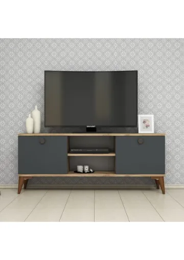 Ferniso Mobilya 120 cm Tv Ünitesi Çam-Antrasit - resim 1
