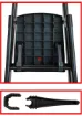 Ertekpa Anka Plus 2+1 Basamaklı Metal Siyah Merdiven - resim 4