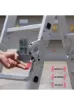 Endokon 5,64 Metre - 20 Basamaklı Katlanır Akrobat Merdiven - Büyük Menteşe - Kalın Profil - resim 4