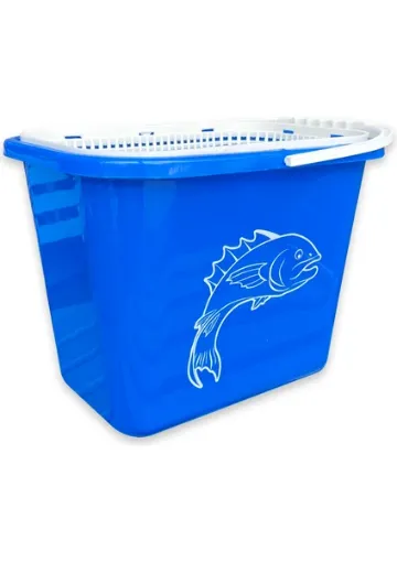 El-Biz Fishack Süzgeçli Balıkçı Kovası 15 lt Mavi Kod 179 - resim 1