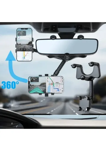 Mimtec Araç Içi Uzayan Ayarlanabilir Dikiz Aynası Telefon Tutucu Car Holder (Açıklamayı Okuyunuz) - resim 1
