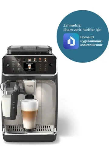Philips 5500 Serisi LatteGo Tam Otomatik Espresso Makinesi 20 Sıcak ve Soğuk İçecek, QuickStart, SilentBrew, Dokunmatik Ekran - resim 1