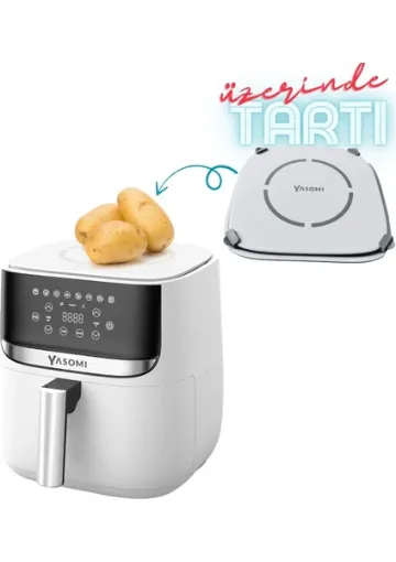 Yasomi Y55 Tartı Özellikli Airfryer Fritöz - resim 1