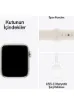 Apple Watch SE GPS, 40 mm Yıldız Işığı Alüminyum Kasa ve Yıldız Işığı Spor Kordon - resim 7