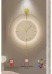MetaQuartz Aksesuar (Büyük Boy-50*75 cm) Timelles Kristal- (Quartz Mekanizmalı)-(Abs Nano Göbek )-Pilli LED - Metal Duvar Saati - resim 1