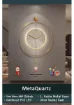MetaQuartz Aksesuar (Büyük Boy-50*75 cm) Timelles Kristal- (Quartz Mekanizmalı)-(Abs Nano Göbek )-Pilli LED - Metal Duvar Saati - resim 3