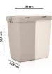 Motek Duo Laundry Çamaşır Sepeti - Bej / Krem - 80 lt - resim 8