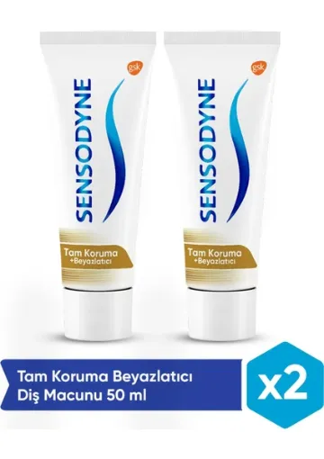 Sensodyne Tam Koruma Beyazlatıcı Diş Macunu 50 ML 2'li Set - resim 1