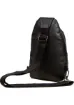 Newish Unisex Kulaklık Çıkışlı Çapraz Omuz Çantası Siyah , Freebag, (29X19CM) - resim 4