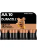 Duracell Alkalin AA Kalem Pil, 1,5 V LR6/MN1500, 10’lu paket - resim 1
