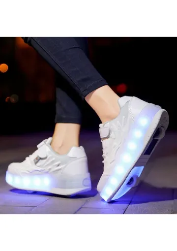 SITONG Sıtong 4 Tekerlekli USB Şarjlı LED Işıklı Paten Ayakkabı - resim 1