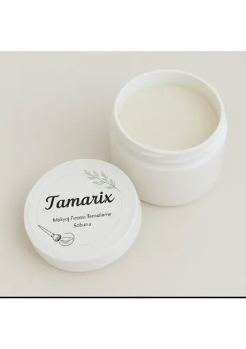 Tamarix Makyaj Fırçası Temizleme Sabunu+ Kabak Lifi Yüz Peelingi - resim 1