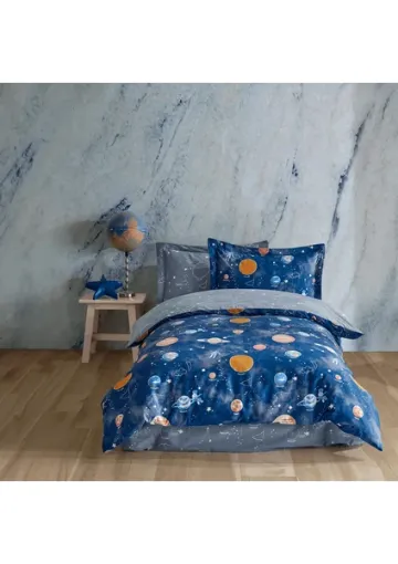 Soley | Galaxy | %100 Pamuklu Tek Kişilik Nevresim Takımı - resim 1