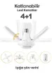 Suled Pervane LED Ampül 60W 6000 Lümen Süper Güçlü E27 Lamba A++ Beyaz Işık 4+1 - resim 1
