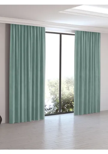 Perle Home Daily Series Sis Mavisi Ada Fon Perde - resim 1