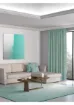 Perle Home Daily Series Sis Mavisi Ada Fon Perde - resim 2