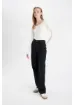 DeFacto 90's Wide Leg Yüksek Bel Uzun Jean Pantolon D4315AX24AU - resim 3