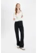 DeFacto 90's Wide Leg Yüksek Bel Uzun Jean Pantolon D4315AX24AU - resim 4