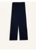 DeFacto Bürümcük Pantolon Lacivert Wide Leg Geniş Bol Paça Esnek Belli C0200AX24AU - resim 6