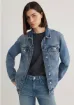 Mavi Karla 90lar İndigo Mavisi Jean Ceket 110154-30868 - resim 1