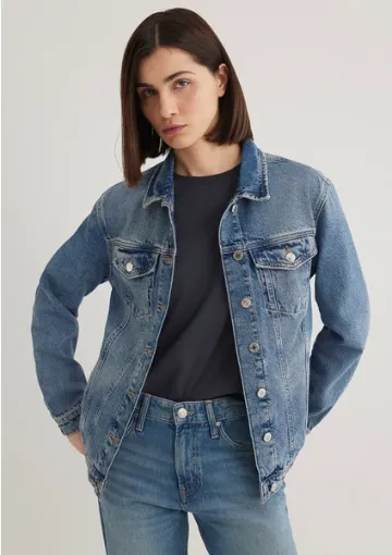 Mavi Karla 90lar İndigo Mavisi Jean Ceket 110154-30868 - resim 1