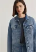 Mavi Karla 90lar İndigo Mavisi Jean Ceket 110154-30868 - resim 4