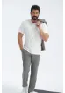 Altınyıldız Classics Erkek Beyaz %100 Pamuk Slim Fit Dar Kesim Bisiklet Yaka Tişört - resim 6