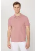 Altınyıldız Classics ALTINYILDIZ CLASSICS Erkek Gül Kurusu %100 Pamuk Kıvrılmaz Polo Yaka Slim Fit Dar Kesim Tişört - resim 2