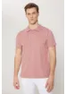 Altınyıldız Classics ALTINYILDIZ CLASSICS Erkek Gül Kurusu %100 Pamuk Kıvrılmaz Polo Yaka Slim Fit Dar Kesim Tişört - resim 5