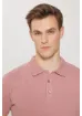 Altınyıldız Classics ALTINYILDIZ CLASSICS Erkek Gül Kurusu %100 Pamuk Kıvrılmaz Polo Yaka Slim Fit Dar Kesim Tişört - resim 8