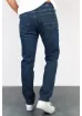 Hlt Jeans Erkek Okyanus Mavisi Regular Fit Boru Paça Esnek Likralı Denim Jeans Kot Pantolon HLTHE001976 - resim 3