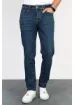 Hlt Jeans Erkek Okyanus Mavisi Regular Fit Boru Paça Esnek Likralı Denim Jeans Kot Pantolon HLTHE001976 - resim 4
