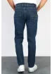 Hlt Jeans Erkek Okyanus Mavisi Regular Fit Boru Paça Esnek Likralı Denim Jeans Kot Pantolon HLTHE001976 - resim 5