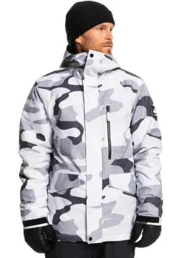 Quiksilver Mission Printed Jk Erkek Snowboard Ceketi EQYTJ03338 - resim 1