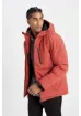 DeFacto Fit Termometreli Mont Su İtici Rüzgar Geçirmez Slim Fit Dar Kesim Kapüşonlu Fermuarlı A2125AX24WN - resim 3