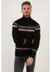 Buratti Desenli Yün Karışımlı Regular Fit Balıkçı Yaka Kışlık Kazak Erkek Kazak 6341010 - resim 3
