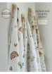 Ft Baby Collection Pamuk Müslin Bebek Battaniyesi 3'Lü Set Müslın Örtü 80 x 90 Cm - resim 1