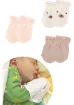 Bross Bebek 3lü Pamuklu Ayıcıklı Eldiven ONL-02622 - resim 3